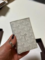 【極美品】GOYARD マネークリップ　ゴヤール　白　ヘリンボーン GOYARD - 【極美品】GOYARD マネークリップ ゴヤール 白 ヘリンボーン