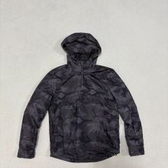 ZARA ダークグレー ナイロンジャケット フード付き - メルカリ