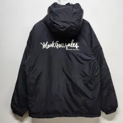 マークゴンザレス MARKGONZALES ビックロゴ ダウンジャケット アウター ジャケット ブラックMのサムネイル