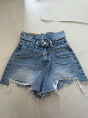 GYDA BACK RIPPEDデニムショーパン XS MOUSSY EMODA - メルカリ