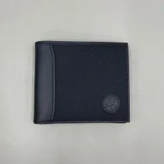 新品未使用　HUNTING WORLD ハンティングワールド　二つ折り財布　ロゴ型押し　レザー　黒　ブラックのサムネイル