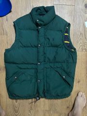 Polo Ralph Lauren フード付きダウンベスト XXL 緑 - メルカリ