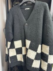 ZARA チェック柄 カーディガン XL - メルカリ