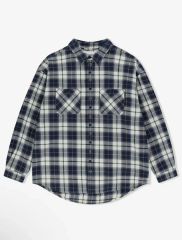 MAZZEL Royal Straight Flush ネイビー チェックシャツ - メルカリ