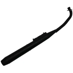 スーパーカブ リトルカブ C50 C70 C90 マフラー マットブラック フルエキゾースト スチール カスタム パーツ デラックス スタンダード カブ 50 70 90 CUB スチール製マフラー ブラック 艶無し 黒のサムネイル