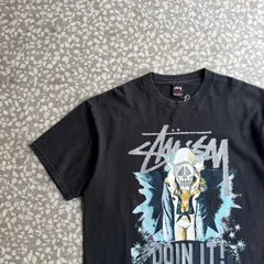 STUSSY / 00’s skull Design T-shirt オールドステューシー　スカルプリントTシャツ　ストリート　骸骨　グラフィック　サンダー　西海岸　ユニセックス　sk8