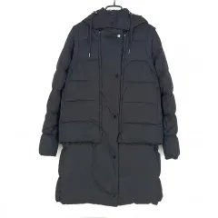 LACOSTE ラコステ レディース フードベスト 取り外し ダックダウン ダウン ブラック 90 (HU35233)のサムネイル