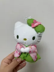 着物 抹茶 ハローキティ キーホルダー