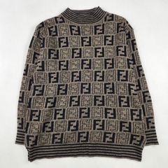 FENDI フェンディ ニット ズッカ柄 総柄 FFロゴ メンズ 長袖 - メルカリ