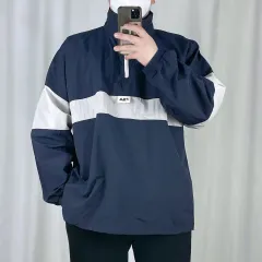 FILA Y2K ネイビー ハーフジップ ウーブン アノラック 110 250211のサムネイル