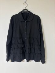 極美品 コムデギャルソン 丸襟 カットワークブラウス ブラック - メルカリ