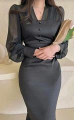 定価 5万 未使用 シーバイクロエ DRESS デニムワンピース ベルテッド S 