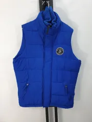 Abercrombie ダウン ベスト ブルー m