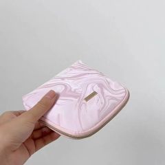 韓国作家様ハンドメイド バインダーカバー ハートストライプ 水色