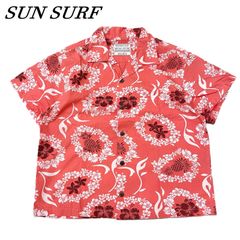 SUN SURF 東洋 寿司柄アロハ ココナッツボタン XL 開襟和 SUN SURF 東洋 寿司柄アロハ ココナッツボタン XL 開襟 和柄美品