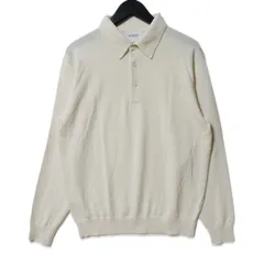 美品 MACKINTOSH PHILOSOPHY マッキントッシュフィロソフィー ニットポロ H1N12-230 ハイゲージ天竺 アイボリー 40 27113566のサムネイル