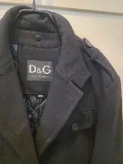 ドルチェ＆ガッバーナ D&G ブラック ウール混ブレンドコート 54のサムネイル