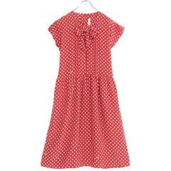 インゲボルグ☆リボン柄のチュニック サイズ9 白×黒系 フリル&ドット