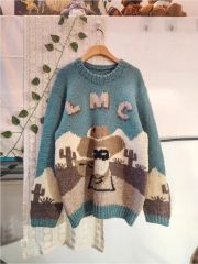 新品 タグ付き 未開封 MERLOT 牛柄ベストフリーサイズ ブルー - メルカリ