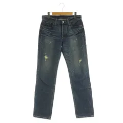 リーバイス Levi's 501 デニムパンツ ジーンズ テーパード ボタンフライ ダメージ加工 W31L31 ブルー /MY ■OS