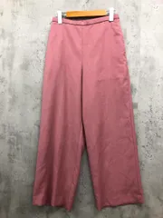 BEAUTY&YOUTH ビューティーアンドユース 1614-287-5197 ダブルクロスイージーワイド パンツ sizeM/ピンク ■■ レディース