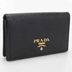 PRADA プラダ カードケース サフィアーノレザー 名刺入れ カーフ【中古】 レディース