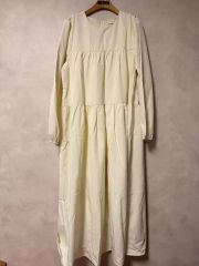 maku textiles カディコットン ピンタックワンピース インディゴ染