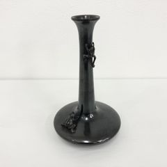 古銅製【?】 筆筒 獅子・猫足 花瓶 金属工芸品 - メルカリ