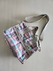 美品レスポートサック2wayボストンバッグ ポーチ付き 楽器等 レア柄 
