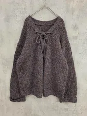 LOWRYS FARM ローリーズファーム LF621307TS  2WAYメランジレースアップ   ニット セーター sizeF/マルチカラー◆■レディース