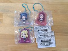 미사용 러브라이브 선샤인 [Fan Fun Festival] 아트 컬렉션 아크릴 오브 제키 홀더 총 3 종 세트 Guilty Kiss 길티 키스 [E4874-001] 110