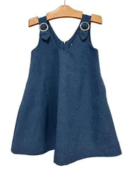 【中古】Sayegusa GINZA サエグサギンザ 子供服 ワンピース ネイビー サイズ5 女の子＿S13＿セルモアから出品＿s-0668-r13のサムネイル