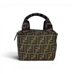 極美品✨】 FENDI ハンドバッグ ズッカ レザー ナイロン 折りたたみ 