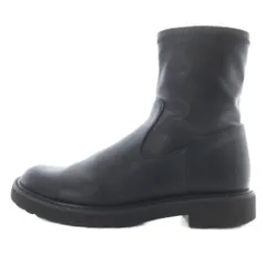ルタロン Le Talon 24AW 3.5cmトラックソールフィットショートブーツ レザー M 黒