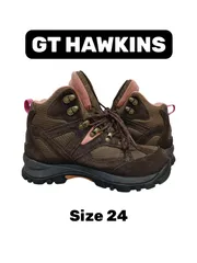 GT HAWKINS ジーティーホーキンス トレッキングシューズ 24cm ブラウン ピンク アウトドアのサムネイル