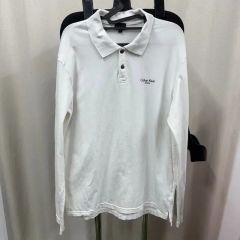 stüssy ホワイト 長袖ポロシャツ S - メルカリ