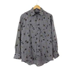 ノーブル NOBLE 24AW ラメフィルムヤーンニット セーター 長袖 グレー Noble - ノーブル NOBLE 24AW ラメフィルムヤーンニット セーター 長袖