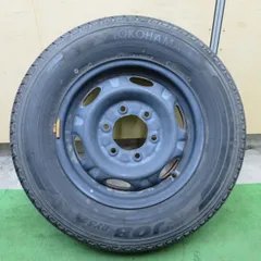 ほぼ未使用！1本★195/80R15 107/105L ヨコハマ JOB RY52 TOPY スチール ホイール 15インチ PCD139.7/6H★6042403ナノのサムネイル