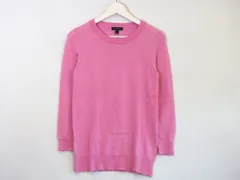 【218635】J.CREW ジェイクルー  薄手ニット　ラウンドネック  S ライトピンク
