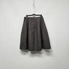 0118 ミシャ ブラウン Aライン ミディ スカート