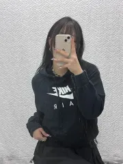 ナイキ エア オールドスクール ヴィンテージ ビックロゴ セミクロップド フーディー Tシャツ M C07819