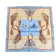 HERMES エルメス カレ90 QUADRIGE 馬柄 シルクスカーフ - メルカリ