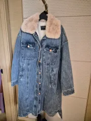 ほぼ新品 GUESS デニム フリース ジャケット 55 66のサムネイル