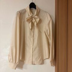 新品タグ付✨マッキントッシュフィロソフィー ボウタイブラウス とろみ 