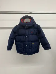 (2T) POLO RALPH LAUREN ポロラルフローレン キッズ BOYS ボーイ ダウン フード ショート ダウン ジャケットのサムネイル