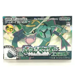 □任天堂 ゲームボーイアドバンスソフト ポケットモンスター エメラルド (ワイヤレスアダプタ同梱) 開封品