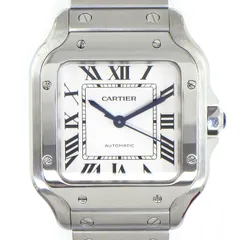 カルティエ Cartier 腕時計 サントスMM WSSA0029 スクエア ホワイト文字盤 ローマンインデックス SS 自動巻き 【箱・保付き】 【中古】のサムネイル