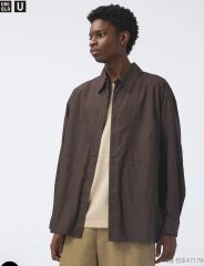 UNIQLO:C プレミアムリネンシャツジャケット - メルカリ