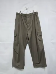 ZARA ザラ カーゴ ワイド 밴딩 パンツ シャーリング パラシュート ブラウン メンズ 38インチ 1226