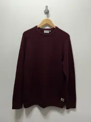 Carhartt カーハート バーガンディ ラウンドネック ニット XLのサムネイル